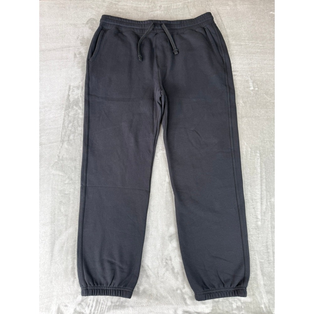 American Giant Classic Sweatpants Mens XL Black Fleece Jogger $120 USA New NWOT